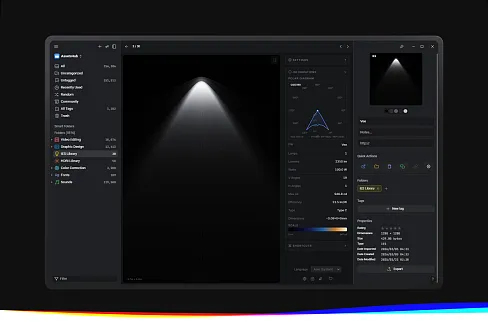 Master professional lighting design with interactive photometric visualization. Analyze light distribution and luminaire data directly in your Eagle library.