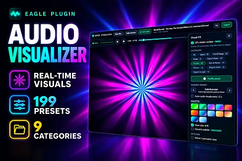 Turn audio or video into live, reactive visuals.