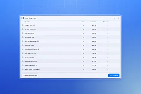 Compress images of various popular formats with one click, saving storage space for your materials.