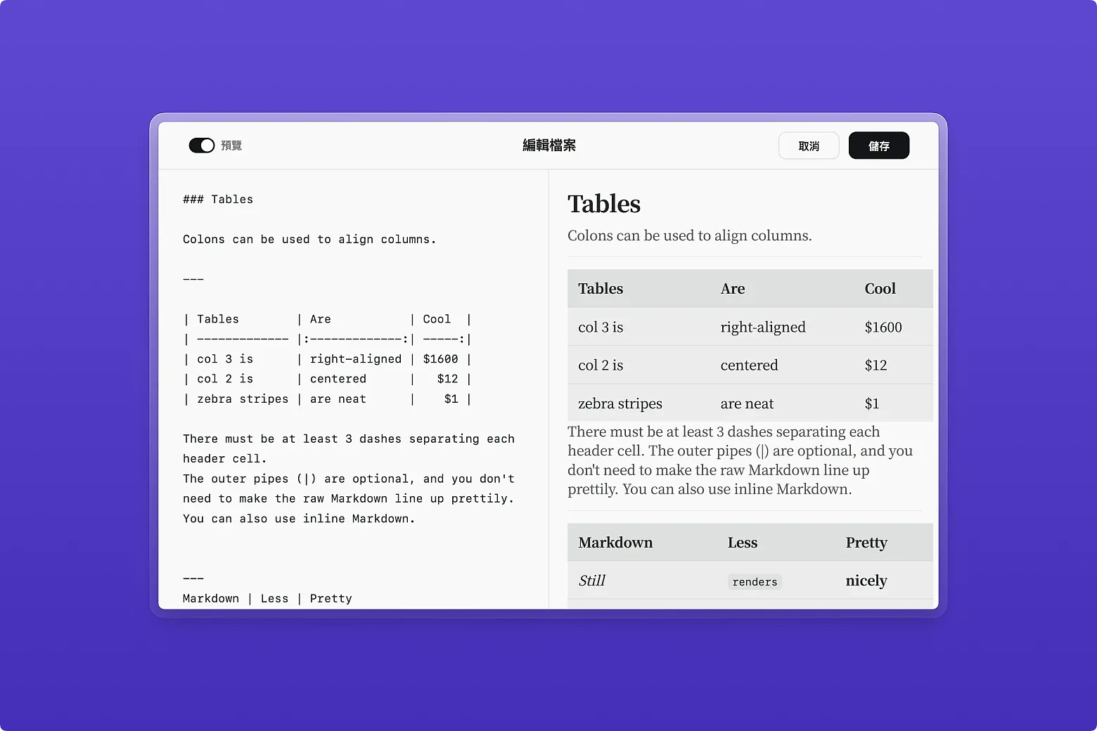 在 Eagle 中檢視與管理 Markdown 檔案，提供檔案編輯、文字朗讀、翻譯、醒目標示等功能。