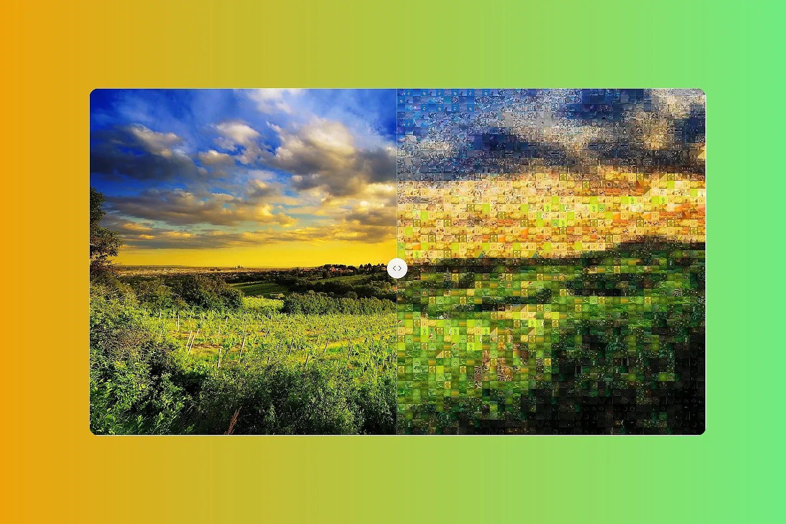 利用所有eagle库中的素材,将选中的图片转换为照片马赛克（Photomosaic）