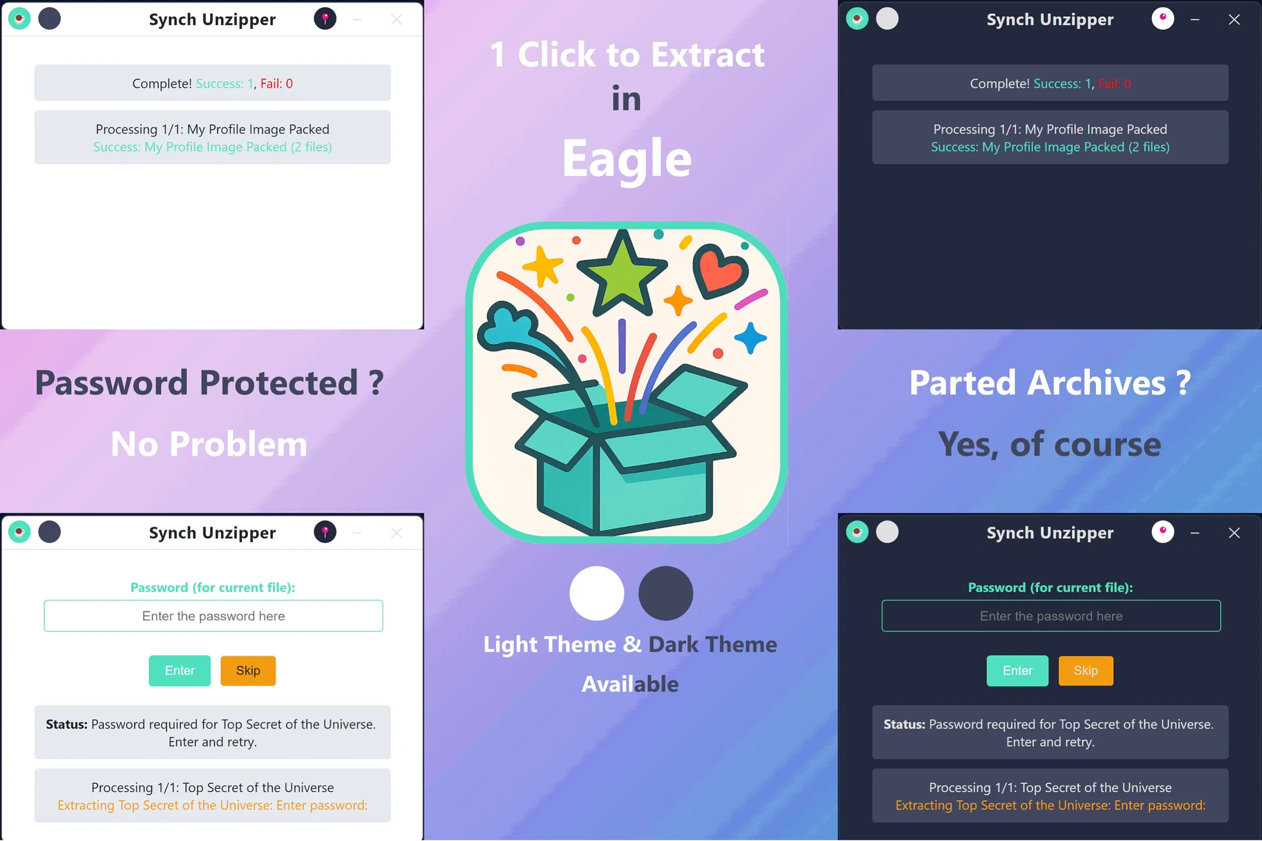 Synch Unzipper | Eagle Community