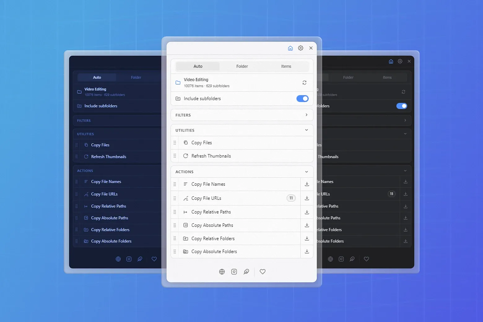 Path Tools provides fast and flexible file path extraction directly within Eagle, making it easy to reference and export asset paths.