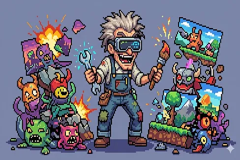 Repair AI-generated pixel art: remove color noise and snap pixels to a clean, limited palette.