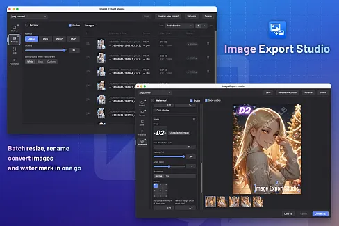 Batch resize, rename, convert images, and watermark in one go