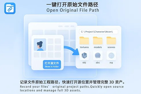 打开原始文件路径（可将eagel变成3D模型库使用）