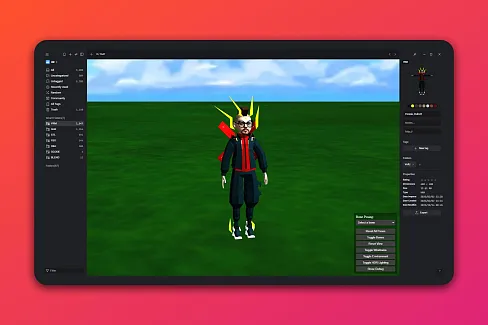 A VRM model viewer for Eagle that enables users to view, pose, and inspect 3D VRM character models.