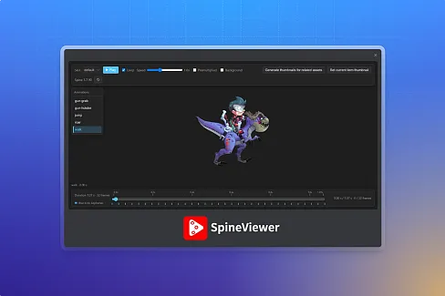 An offline Spine skeletal animation preview plugin for Eagle, supporting Spine 3.4, 3.5, 3.6, 3.7, 3.8, 4.0, 4.1, 4.2, and 4.3.