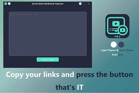 An intuitive, concise, and easy-to-use extension for saving multiple links and bookmarks to Eagle