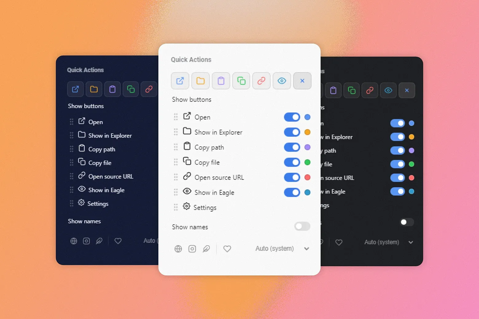 Quick Actions is a smart add-on that provides instant, easy-to-use buttons for managing files directly in your library with a single click.